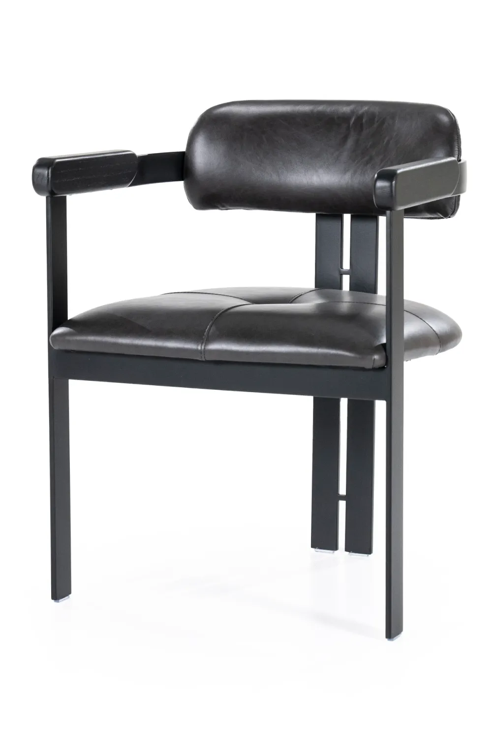 Black Leather Dining Chair | Eleonora Morris