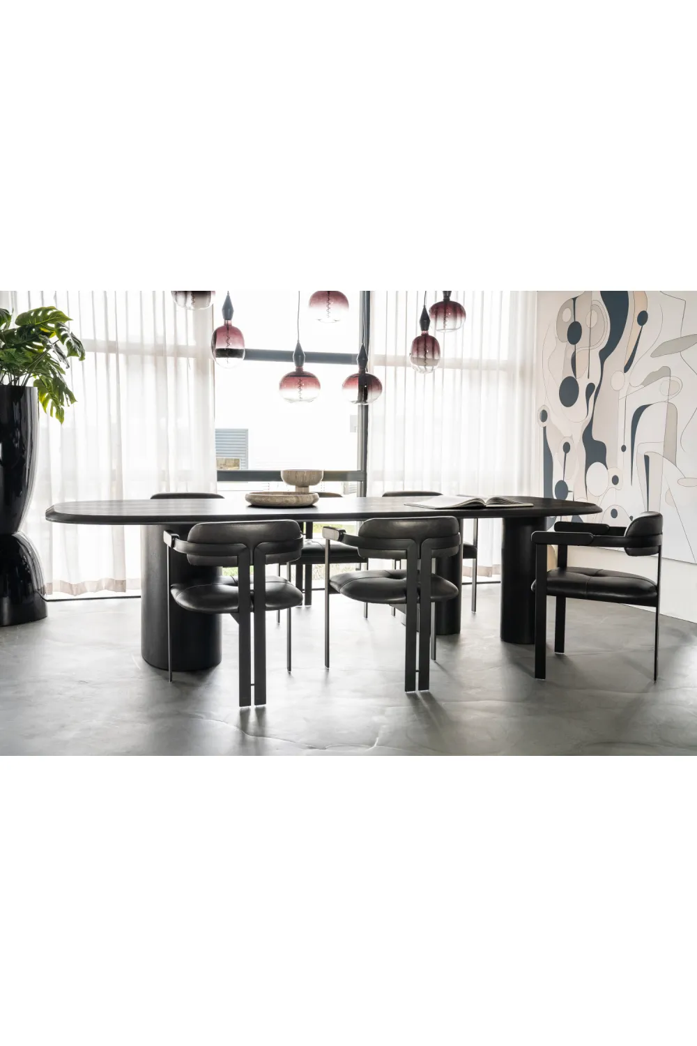 Black Leather Dining Chair | Eleonora Morris