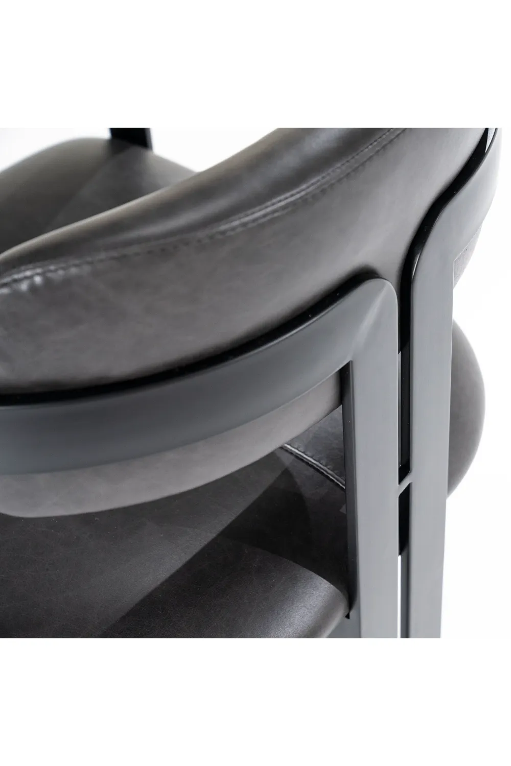 Black Leather Dining Chair | Eleonora Morris