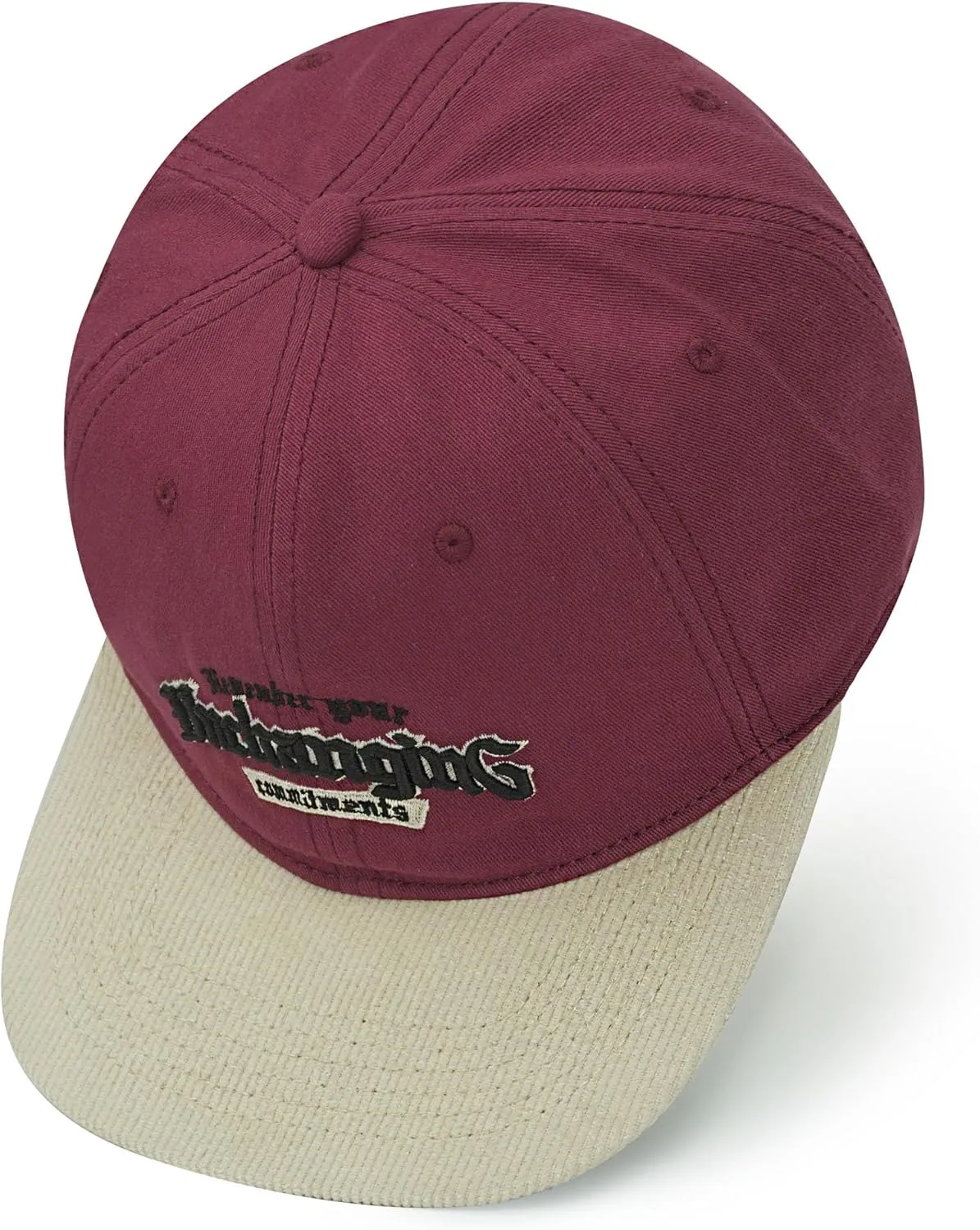 Croogo Vintage Flat Bill Baseball Cap Soft Cotton Blend Two Tone Retro Style Unstructured Flat Brim Hat for Men Women