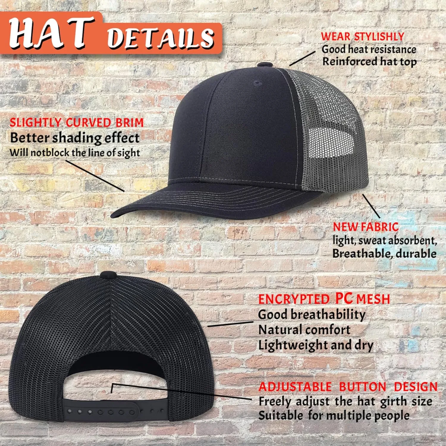 Custom Hat Bulk Custom Hats for Man Woman Design Personalized Hat Bulk Custom Trucker Hat with Logo Text Photo