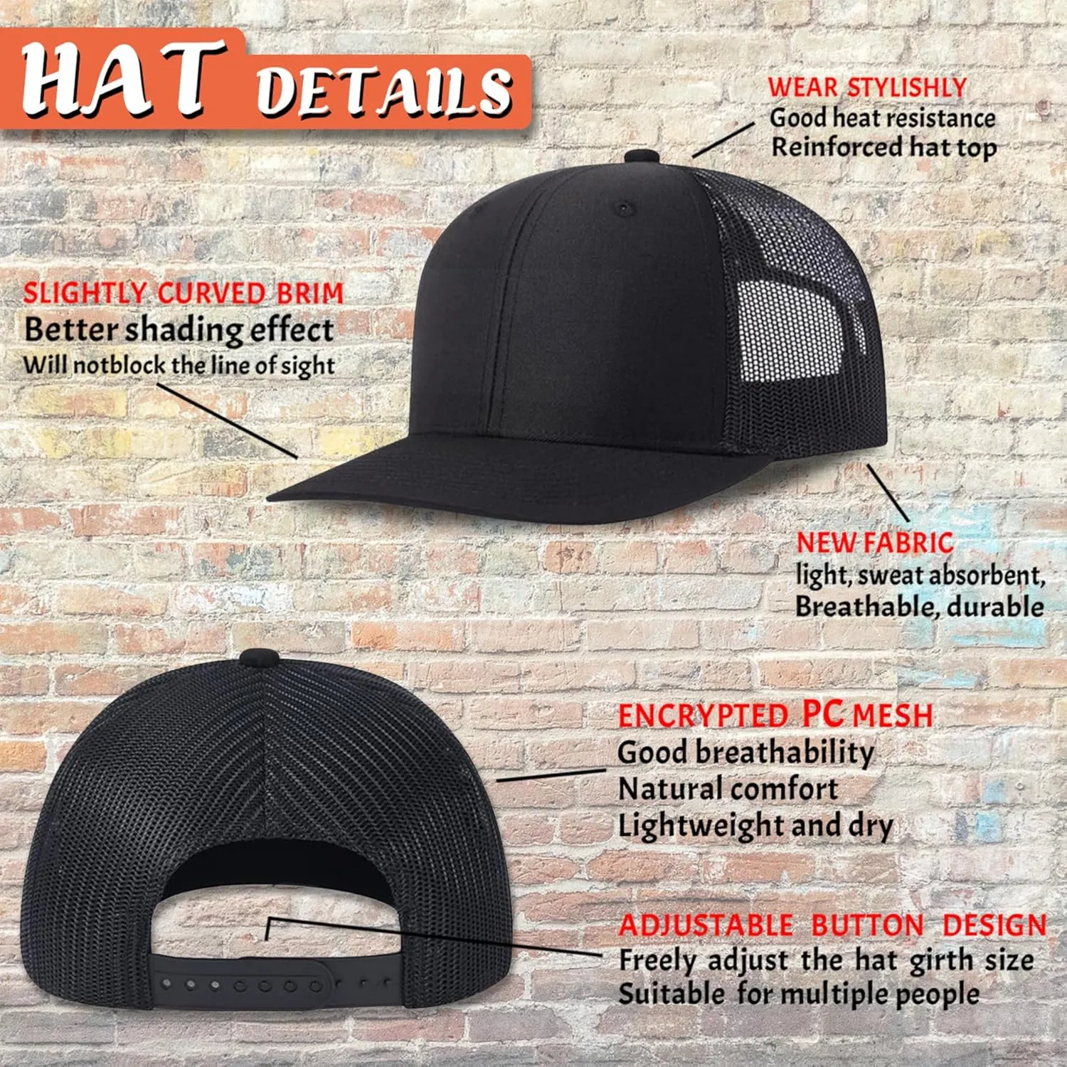 Custom Hat Bulk Custom Hats for Man Woman Design Personalized Hat Bulk Custom Trucker Hat with Logo Text Photo
