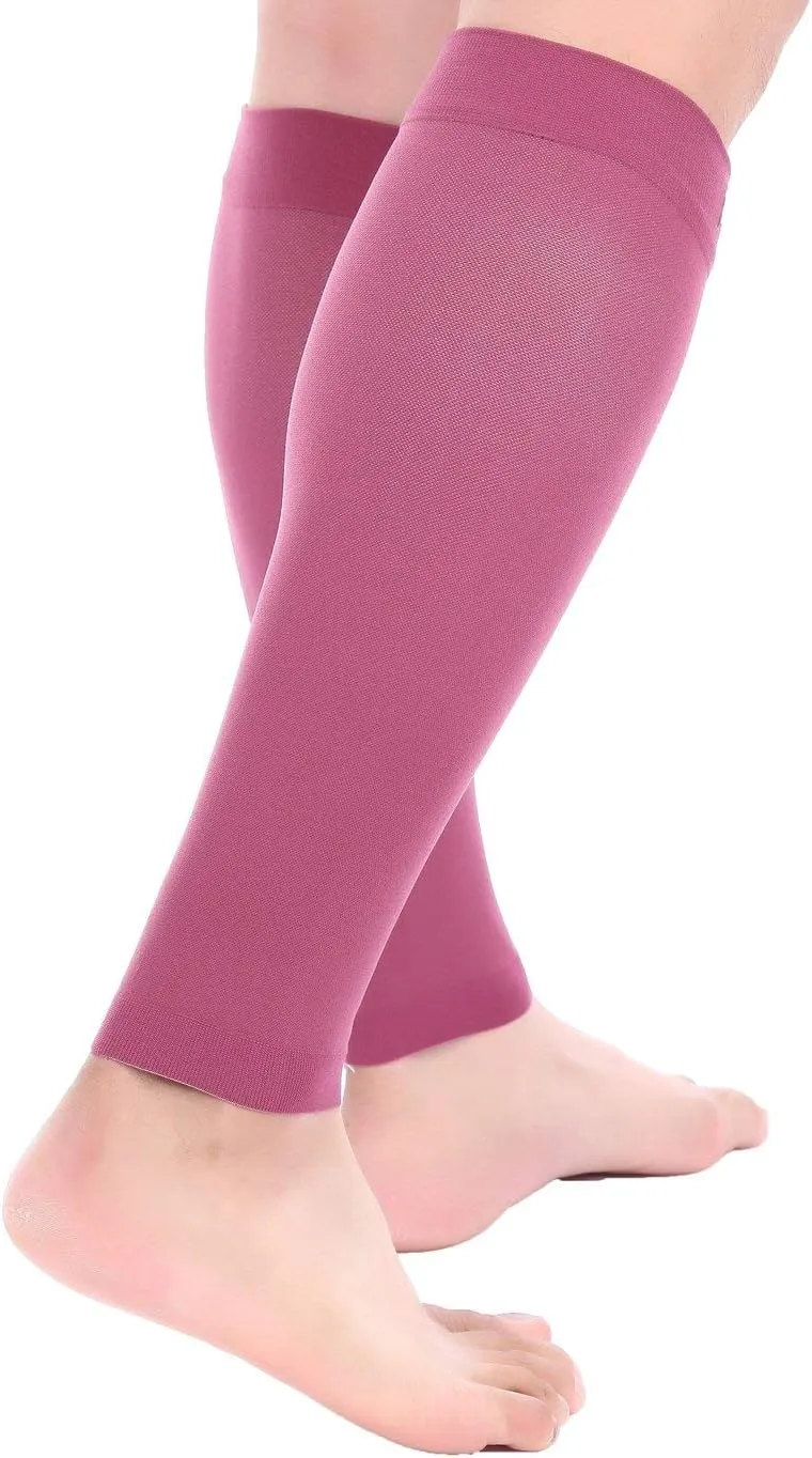 Doc Miller Compression Calf Sleeve for Men & Women, Premium Medical Grade, 20-30mmHg Graduated, Shin Splints, 1 Pair