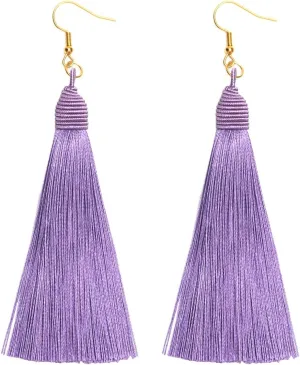 Long Big Large Tassel Fringe Dangle Earrings for Women