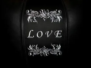 Love Floral Horizontal Silver Logo Panel