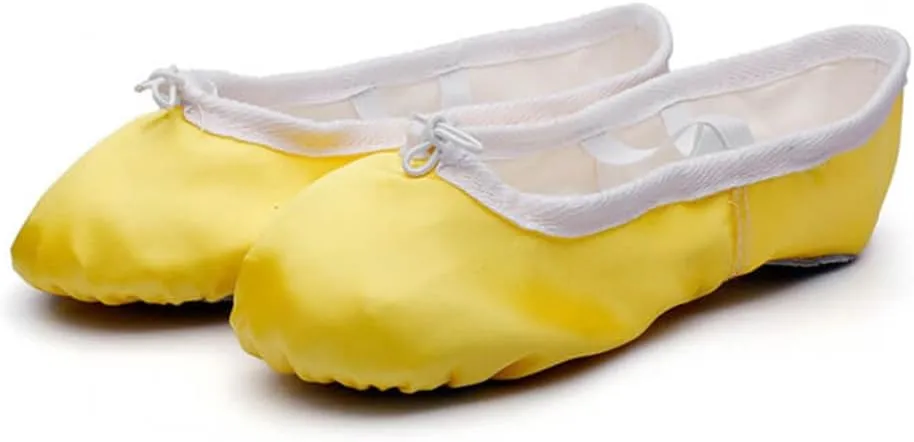 MSMAX Girls Ballet Shoes Toddler Costume Dancing Flats for Kids (Toddler/Little Kid/Big Kid)
