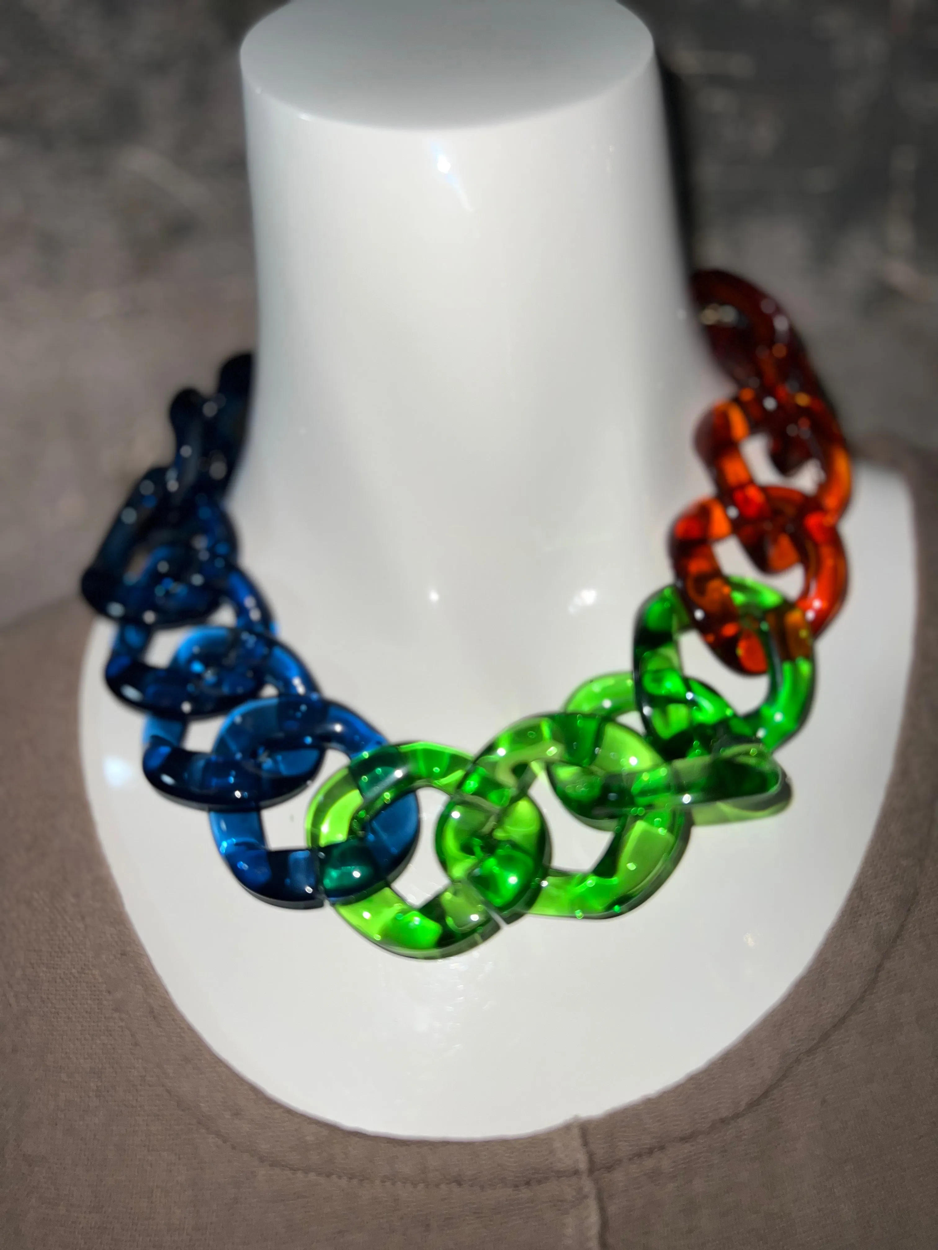 NMB236 Necklace-Tri Green