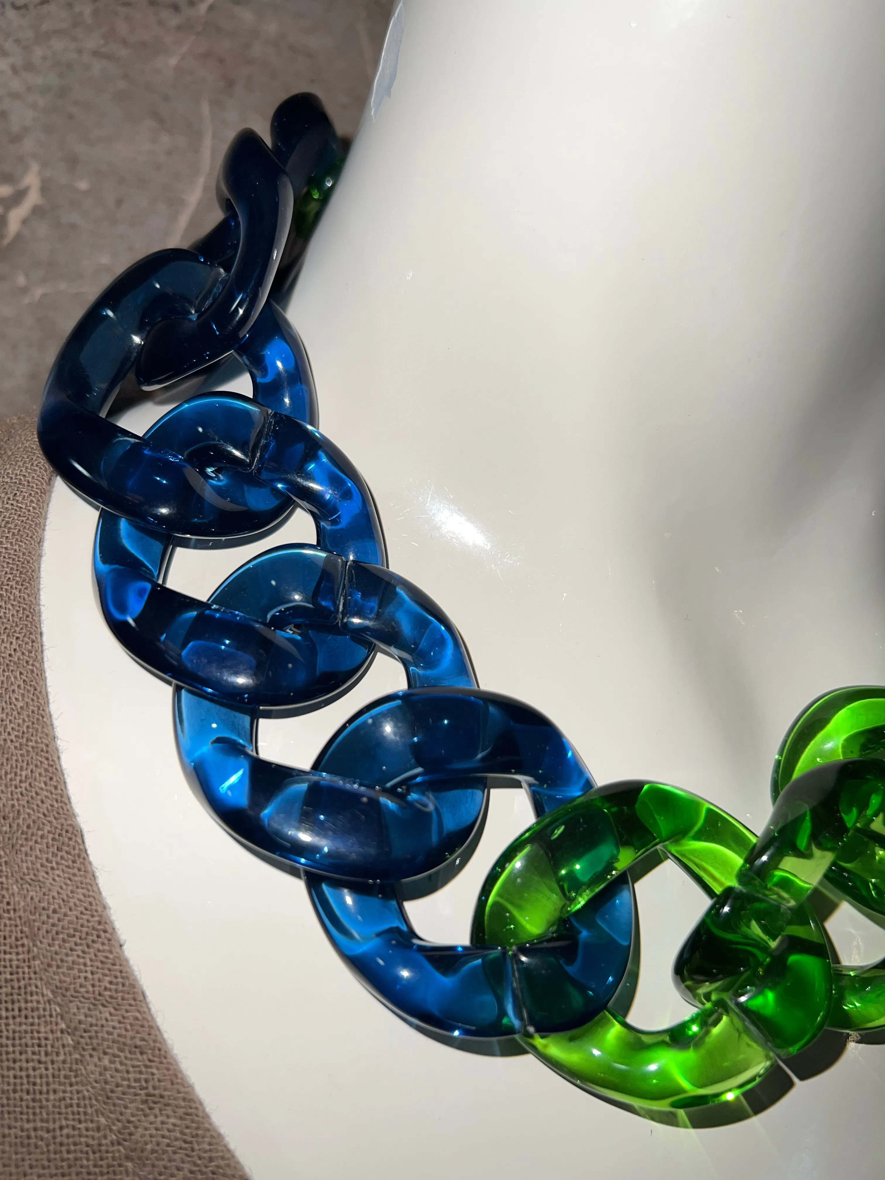 NMB236 Necklace-Tri Green