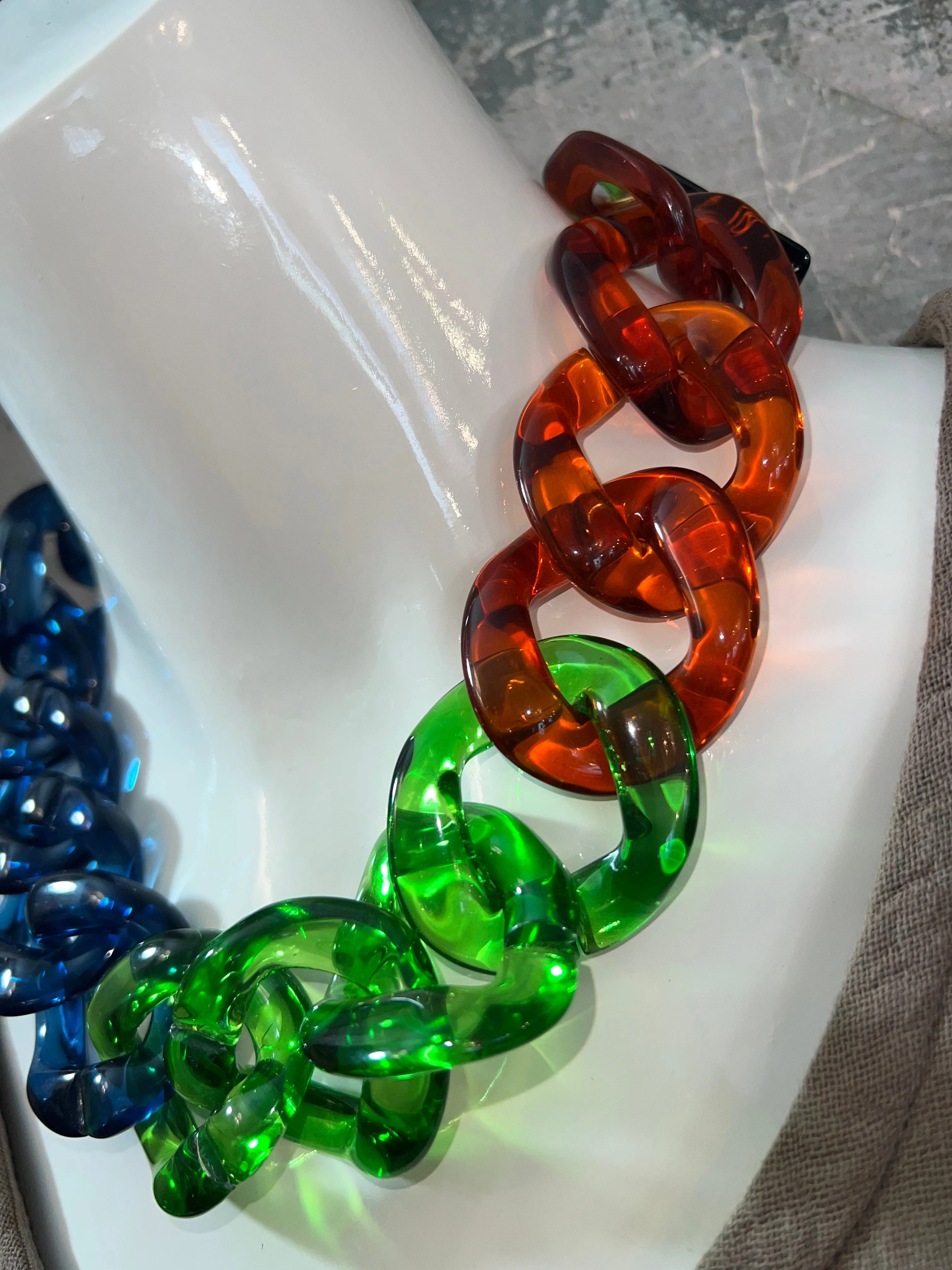NMB236 Necklace-Tri Green