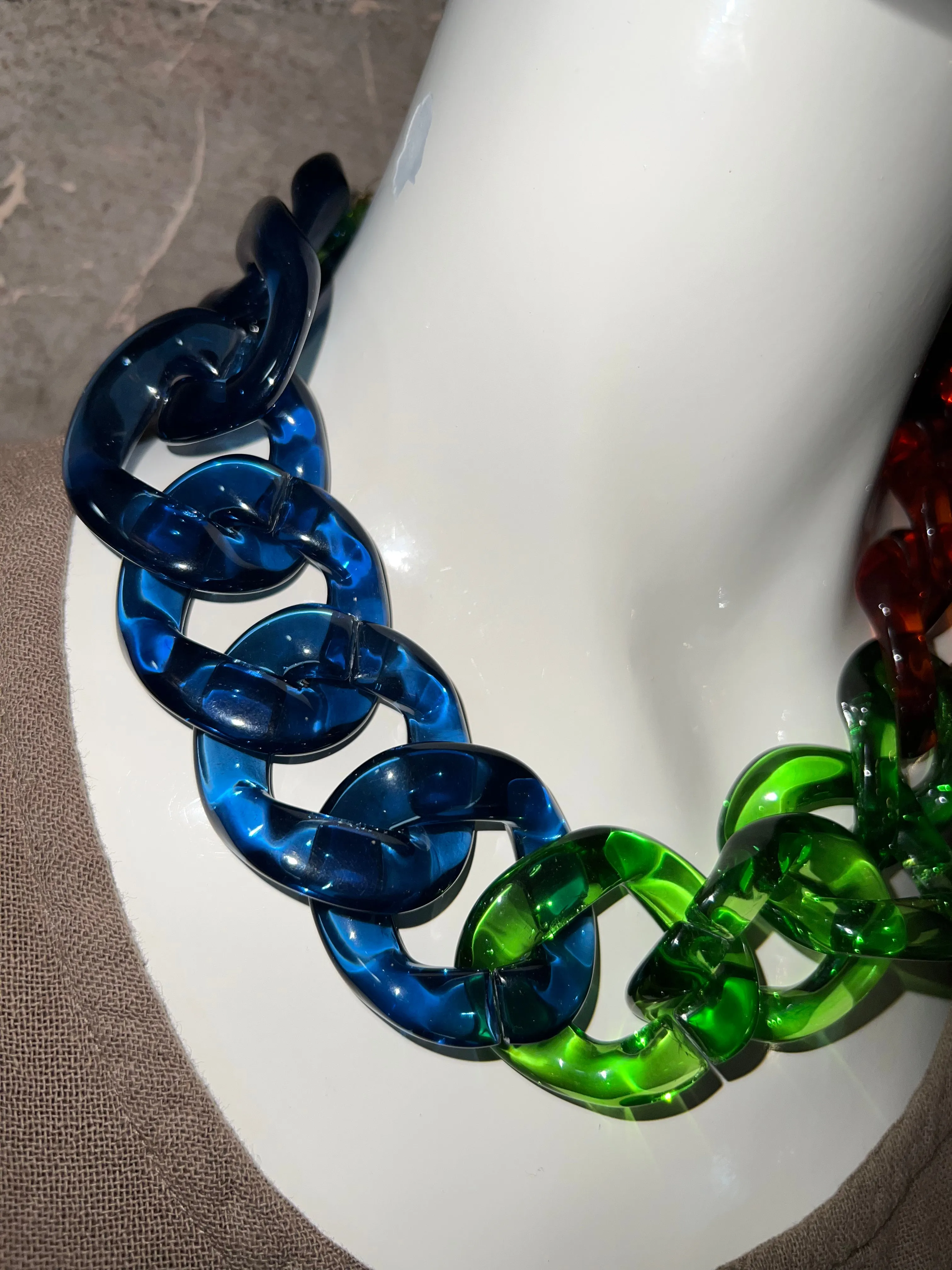 NMB236 Necklace-Tri Green