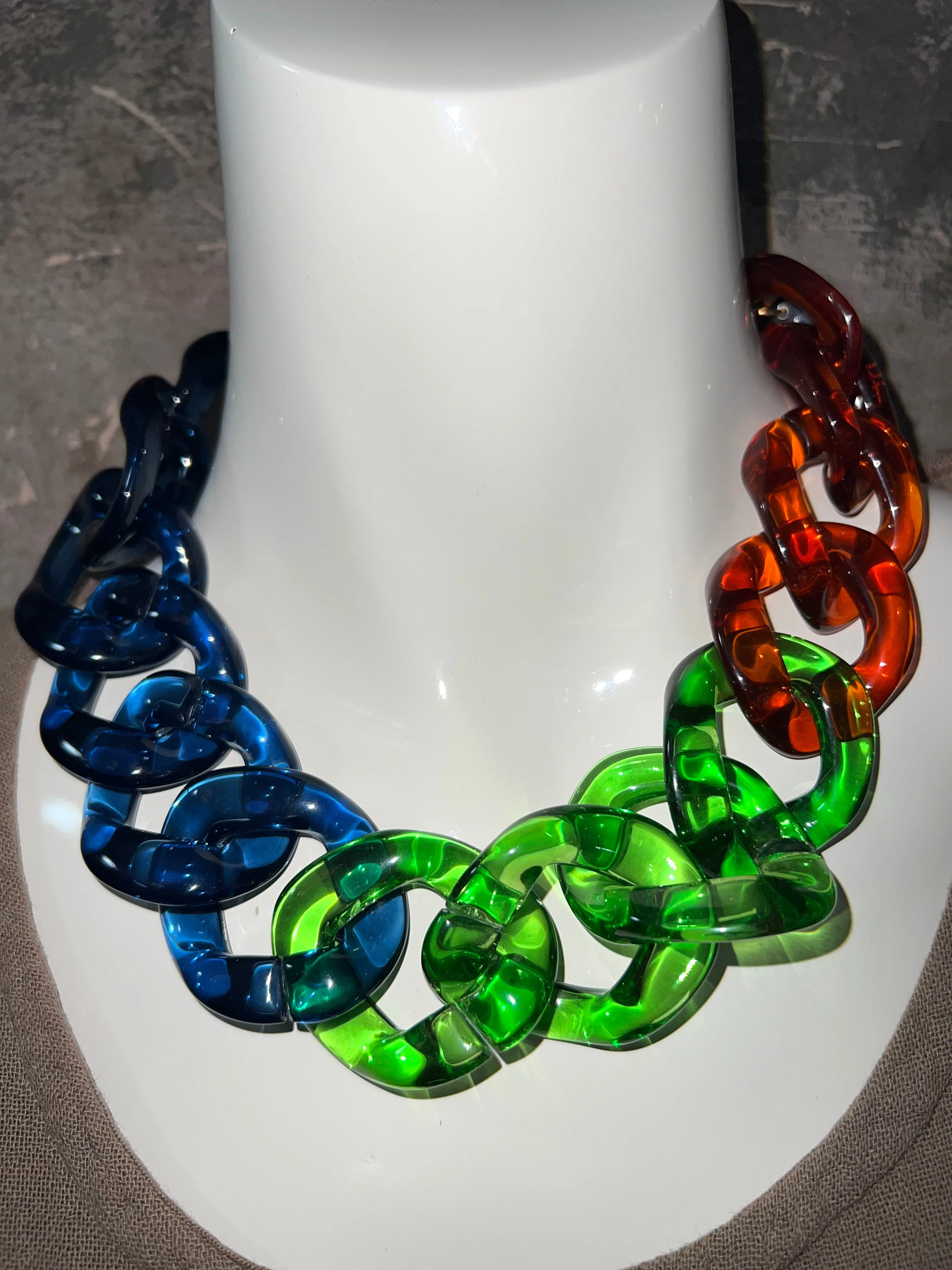 NMB236 Necklace-Tri Green