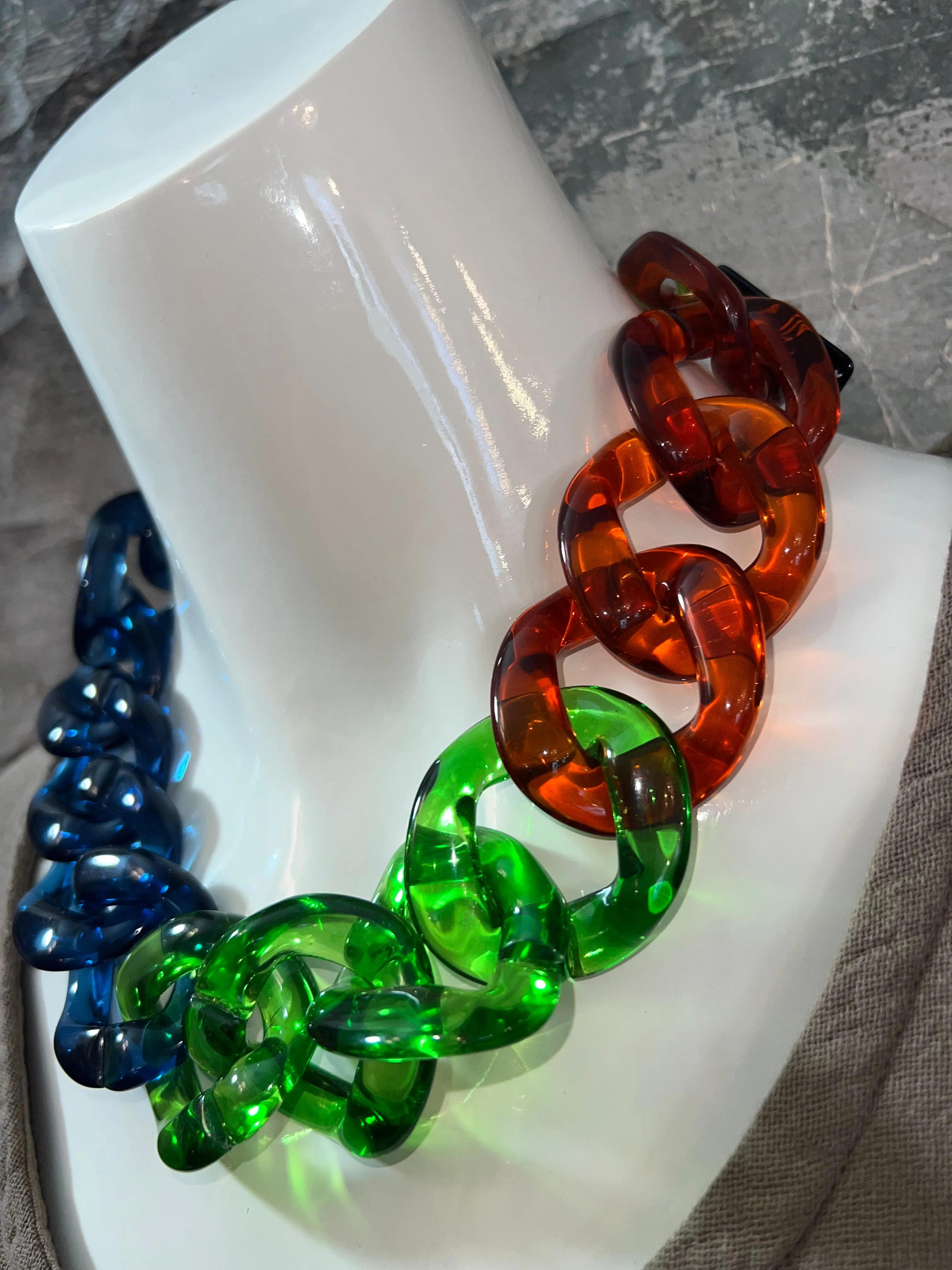NMB236 Necklace-Tri Green