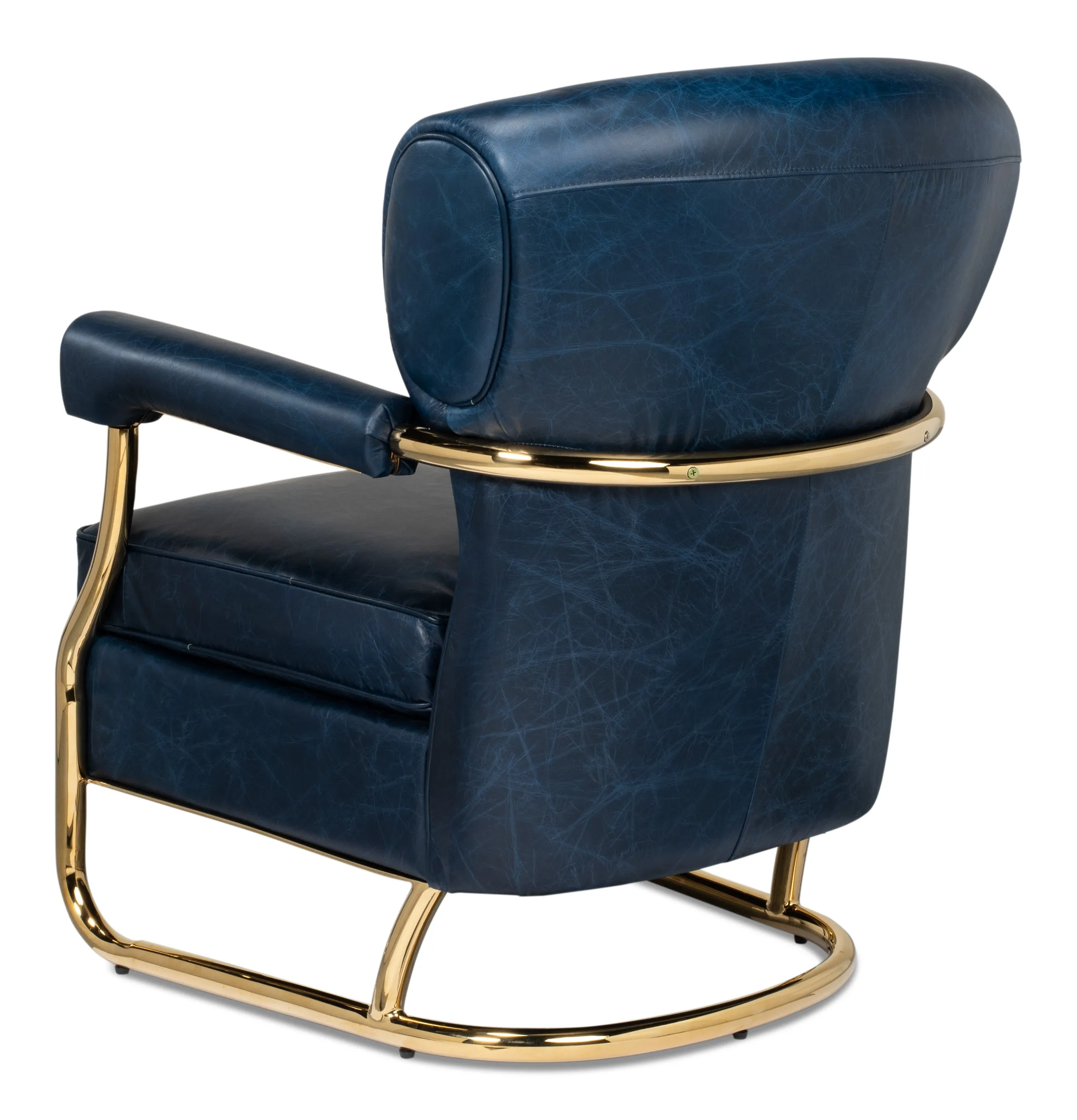 Sarreid - Santa Monica Arm Chair - Blue - Contemporary