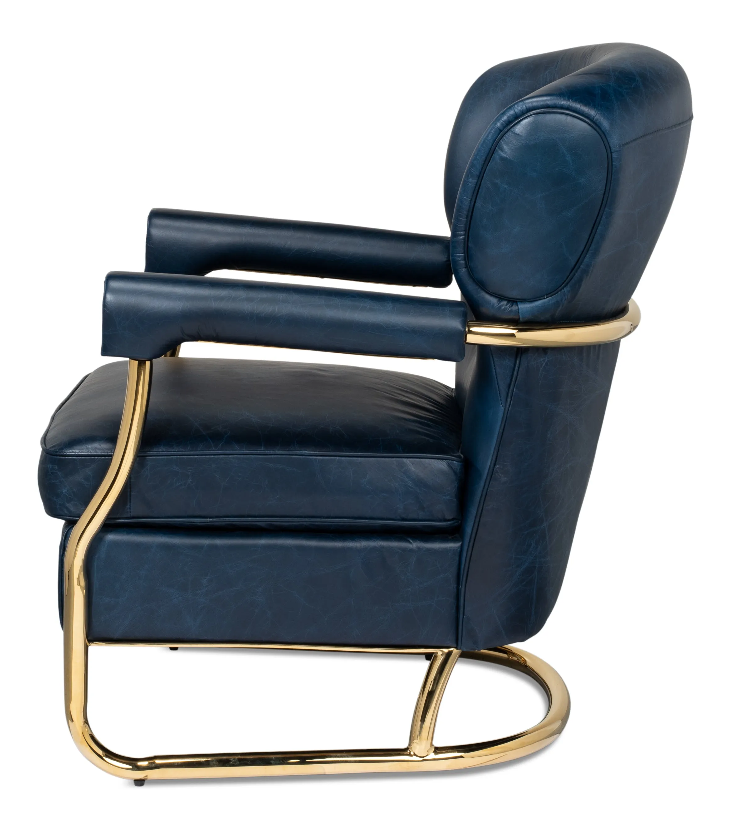 Sarreid - Santa Monica Arm Chair - Blue - Contemporary