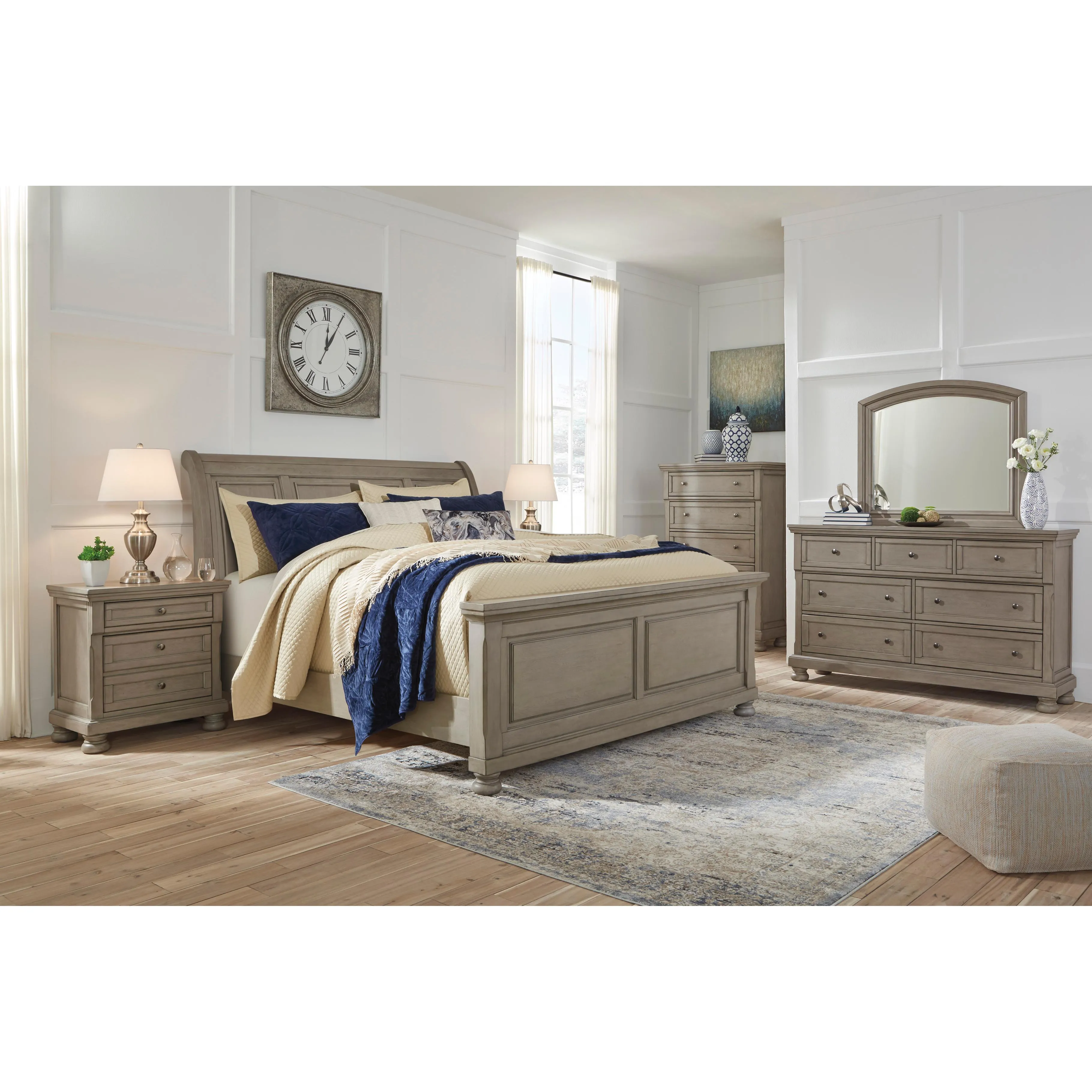 Signature Design by Ashley Lettner Queen Sleigh Bed B733-77/B733-54/B733-96