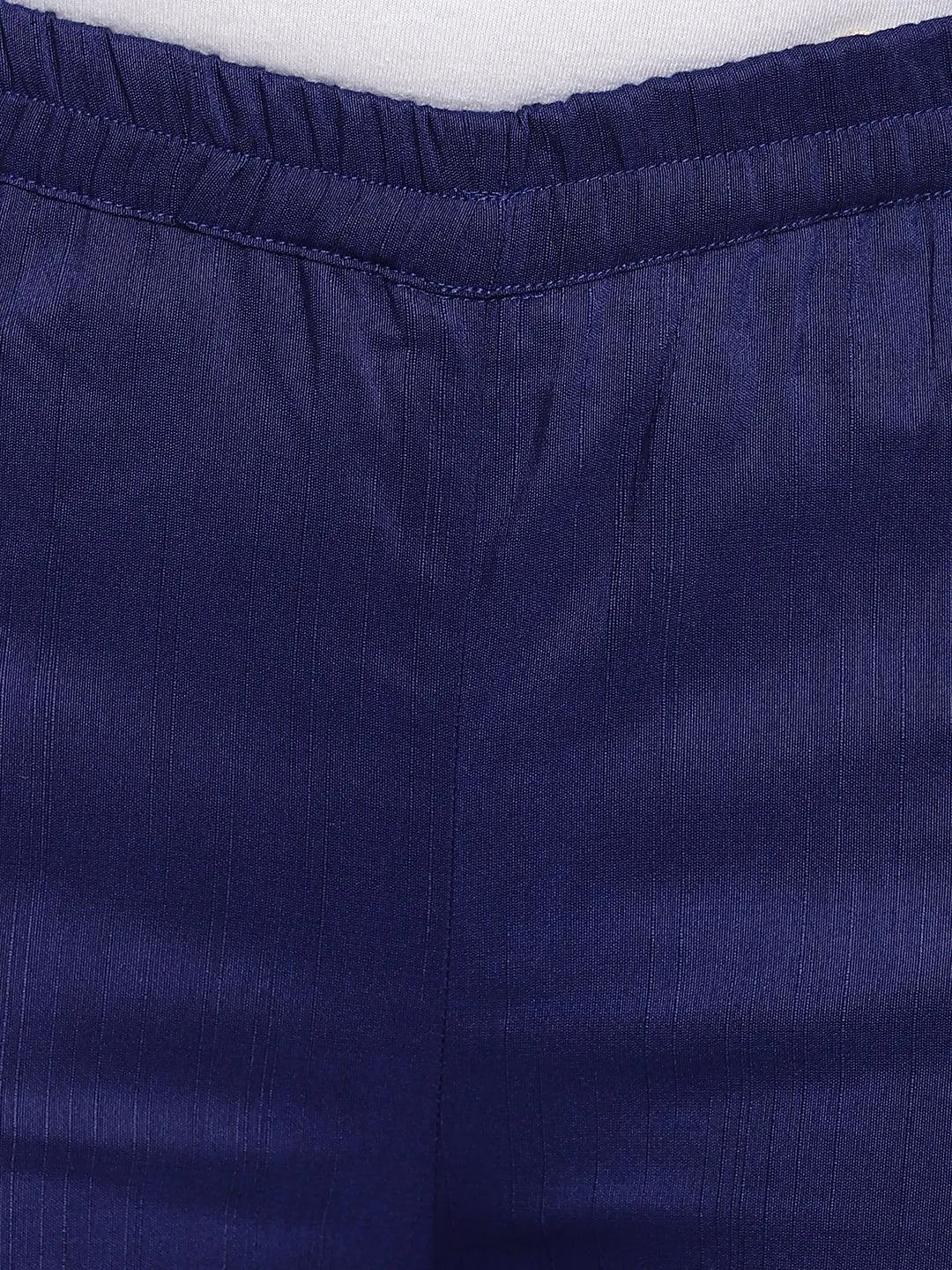 Silk Blend Panelled Kurta-Pant
