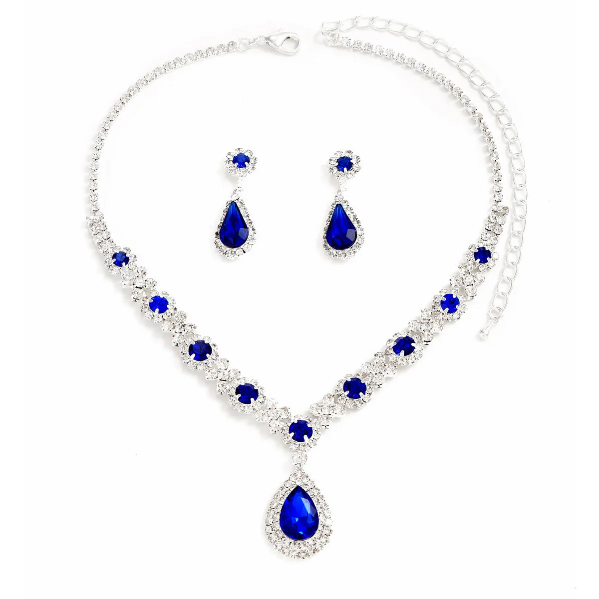 SISSLIA Wholesale Bridal Necklace And Earrings Set Wedding Jewelry Sets For Brides Necklaces For Women Fine Jewelry Necklace