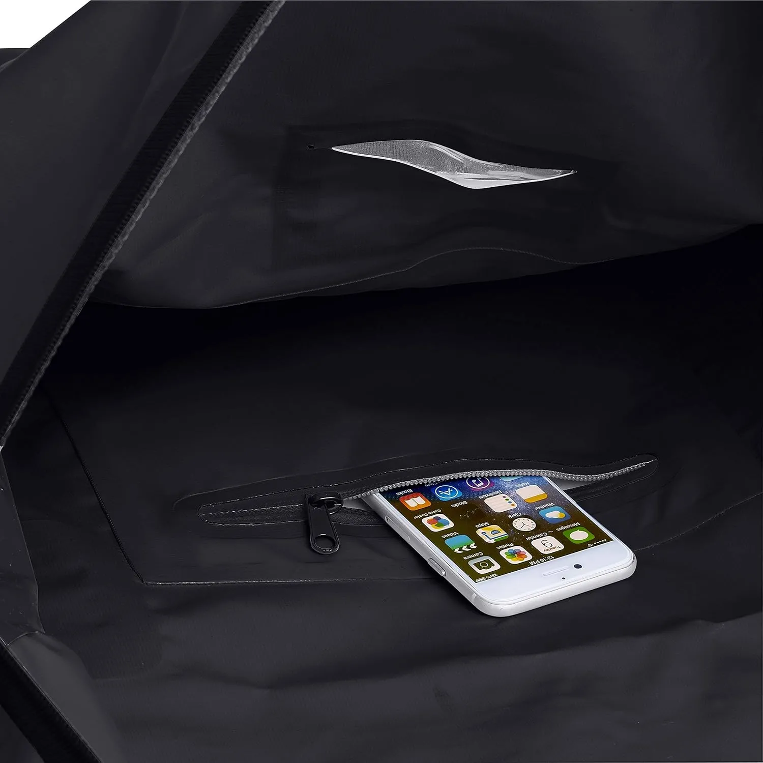 Skog  Kust Duffelsak Heavy Duty Waterproof Duffel - Gear Bag for Sports, Travel, & More - 60L Black