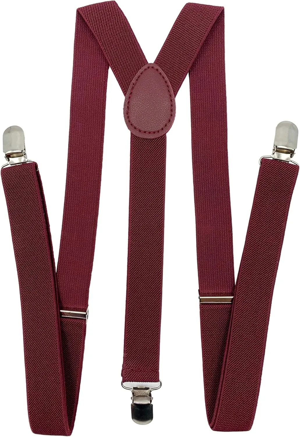Suspenders for Women and Men | Elastic, Adjustable, Y-Back | Pant Clips, Tuxedo Braces