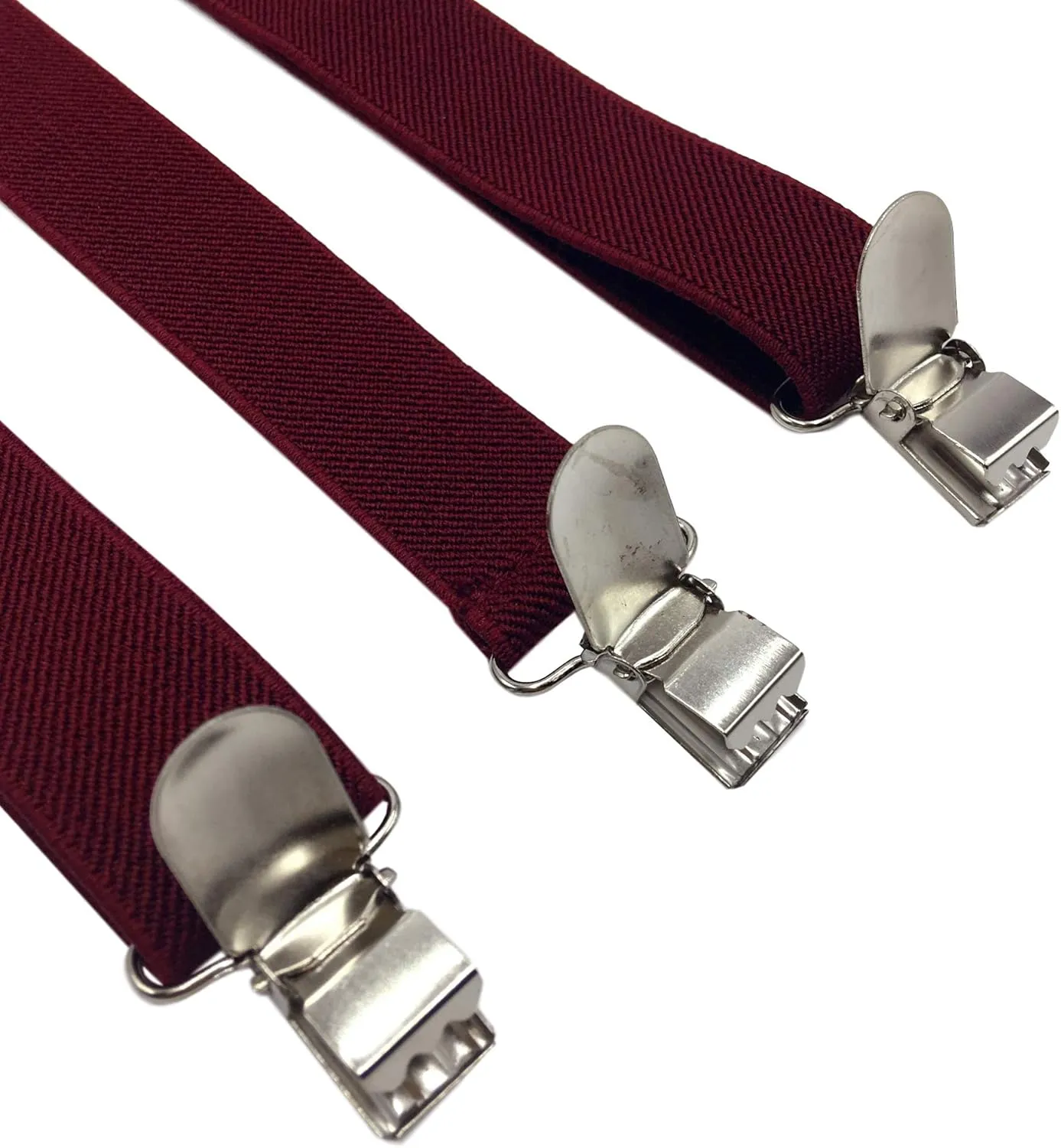 Suspenders for Women and Men | Elastic, Adjustable, Y-Back | Pant Clips, Tuxedo Braces