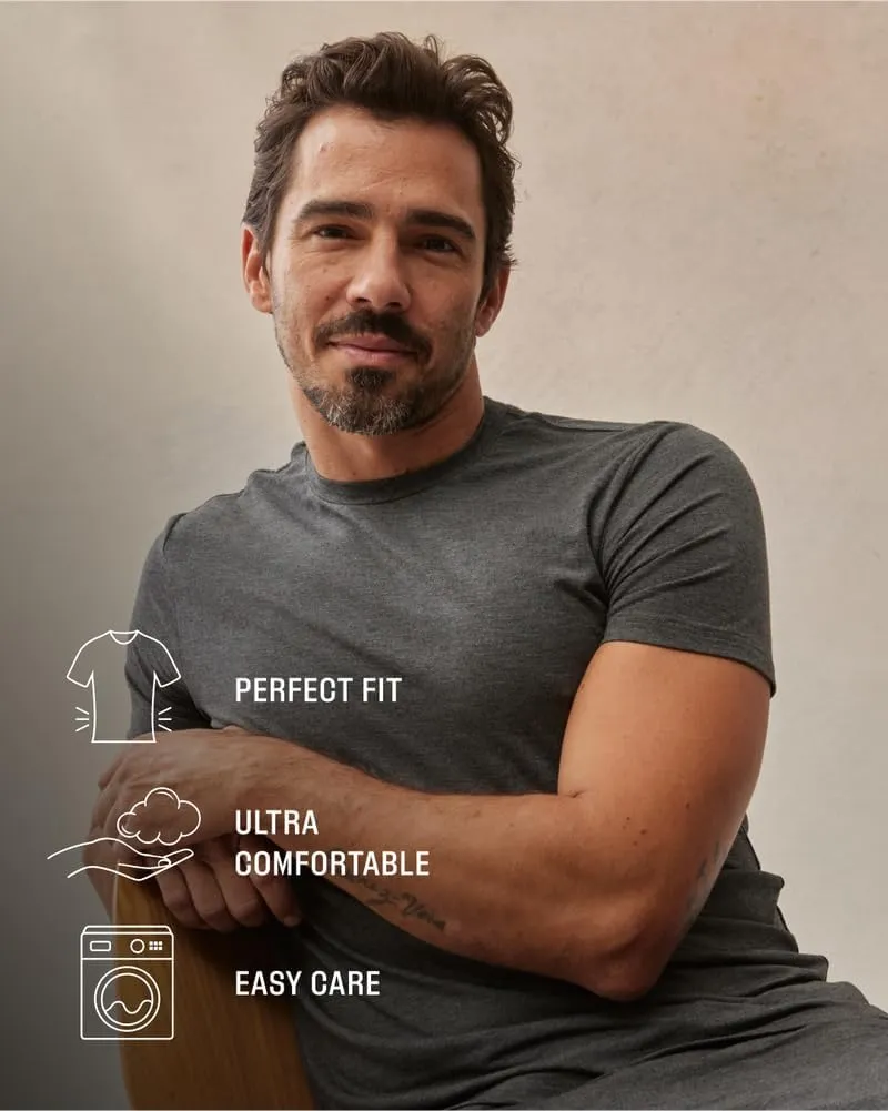 True Classic Mens T-Shirts - Short Sleeve Crew Neck Plain Novelty T Shirt for Men