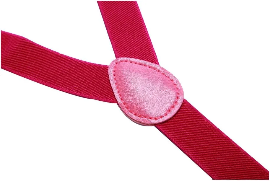 uxcell Men's Adjustable Elastic Strap Pre-Tied Bowties Y Back Suspenders And Bow Tie Set